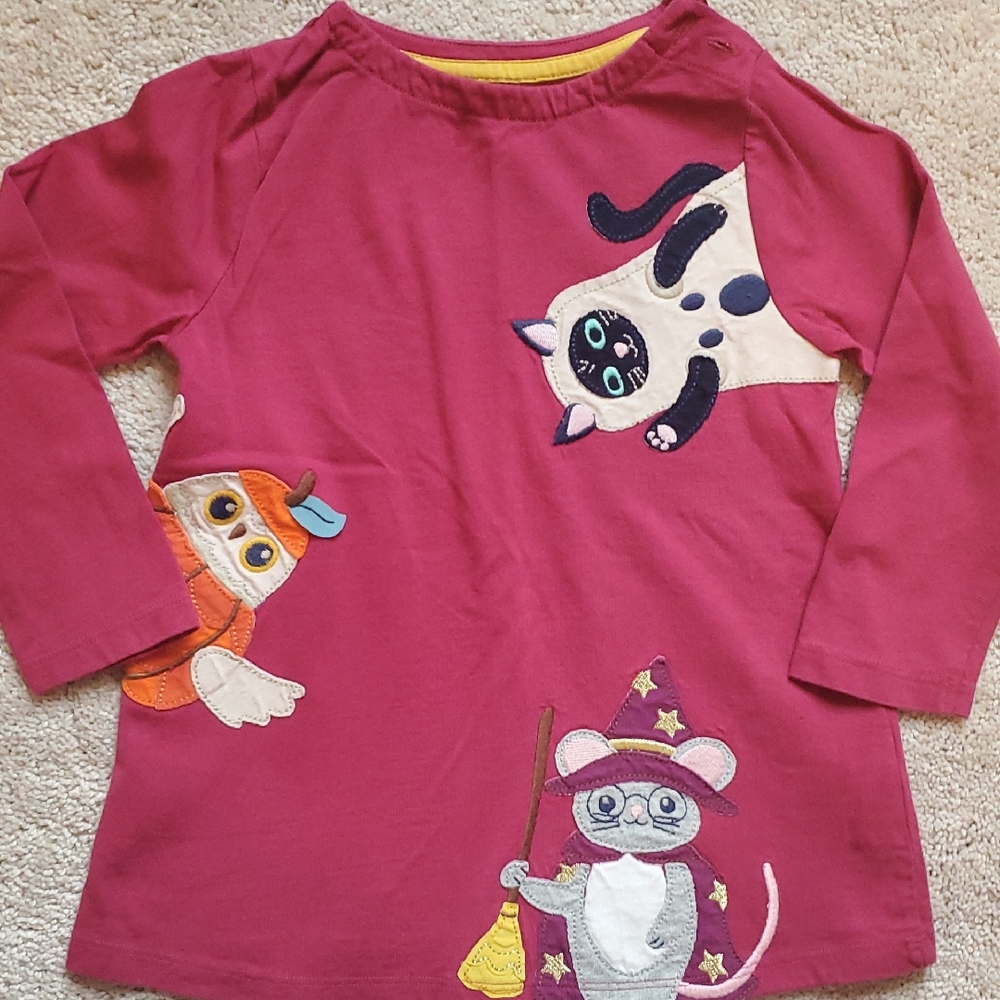 Mini Boden Applique Tunic 2-3y Halloween Theme